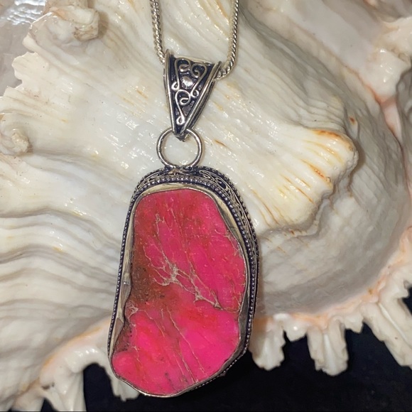 Sea Sediment Jasper Gemstone Handcrafted cuff - Picture 5 of 5